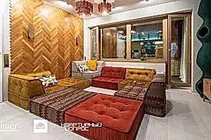 Квартирный вопрос, Маджонг в гостиной , Диваны Gliver, Комплект современных разноцветных бескаркасных диванов Гоа от Gliver 