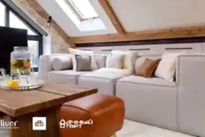 Дачный ответ, Соломенная мансарда, Диваны Gliver, Белый диван Фри 